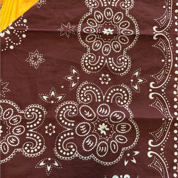 Maroon Bandana 100% Cotton - Picture 4 of 6